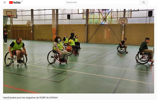 Handi-basket pour les stagiaires de l'ESRP de l'APSAH