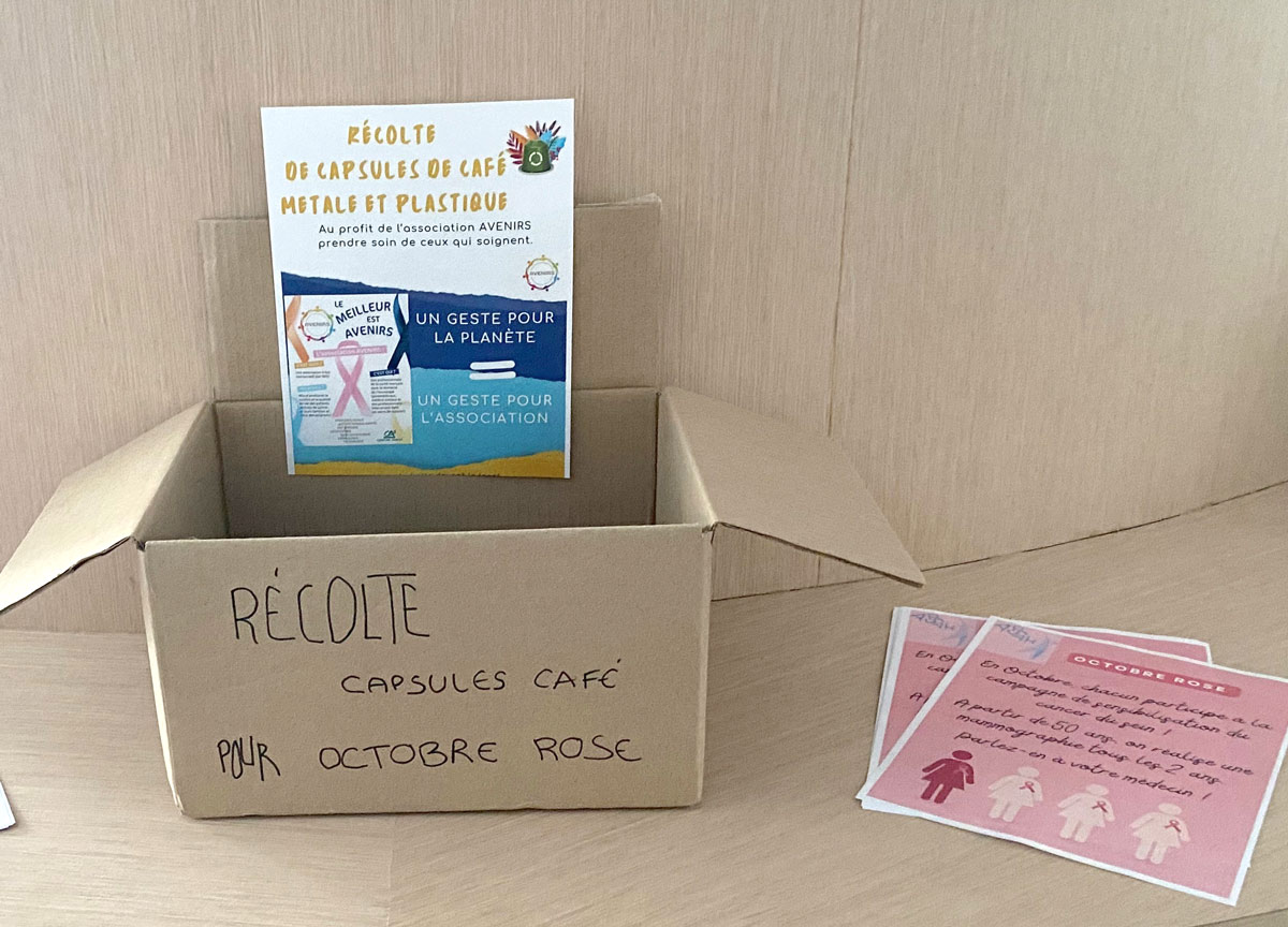 COLLECTE DE CAPSULES POUR OCTOBRE ROSE