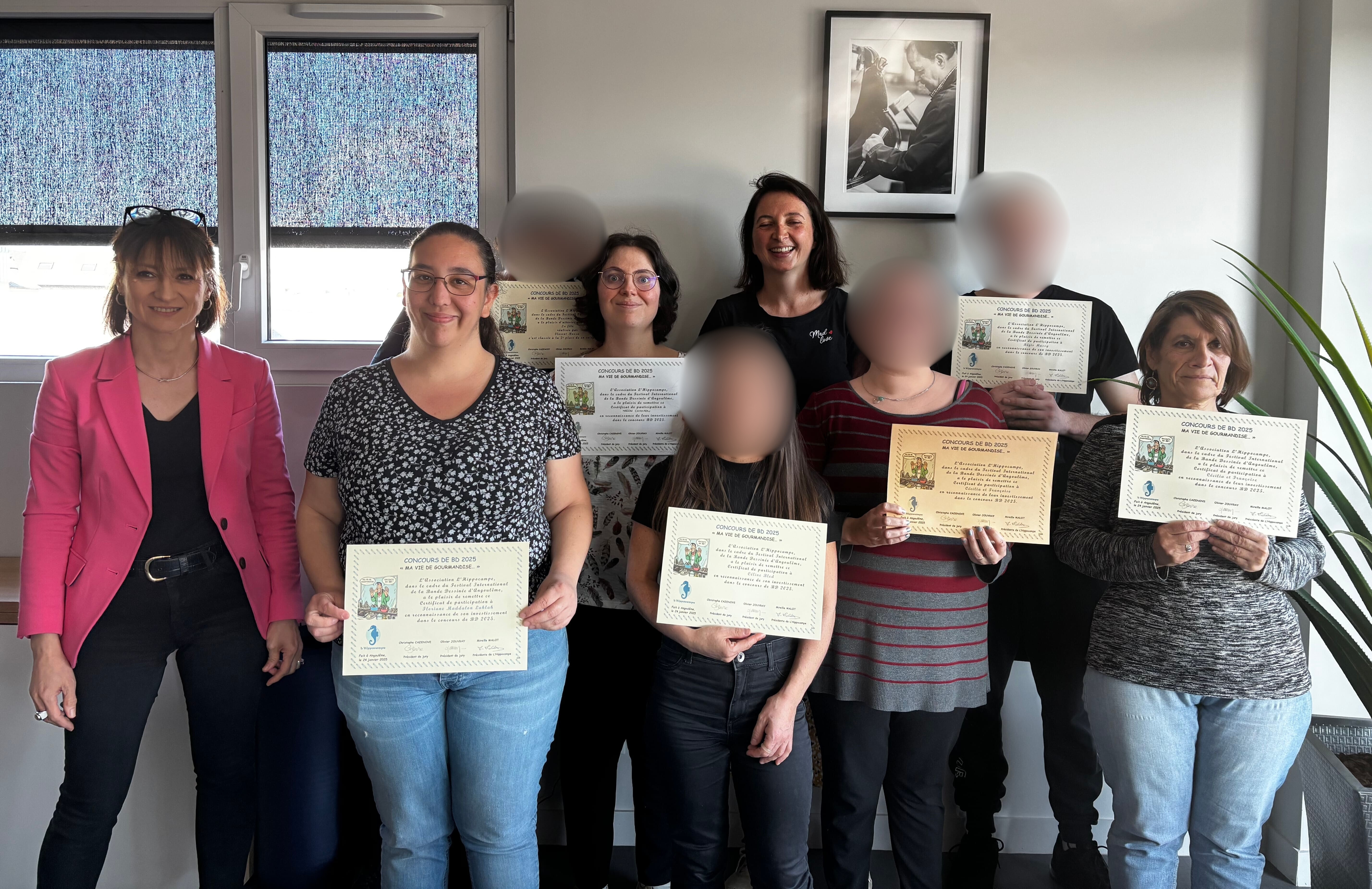 Une belle réussite pour l'ESAT au concours de bande dessinée organisé par lassociation LHippocampe