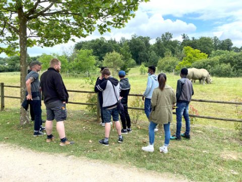 Les stagiaires du PADV au Parc du Reynou